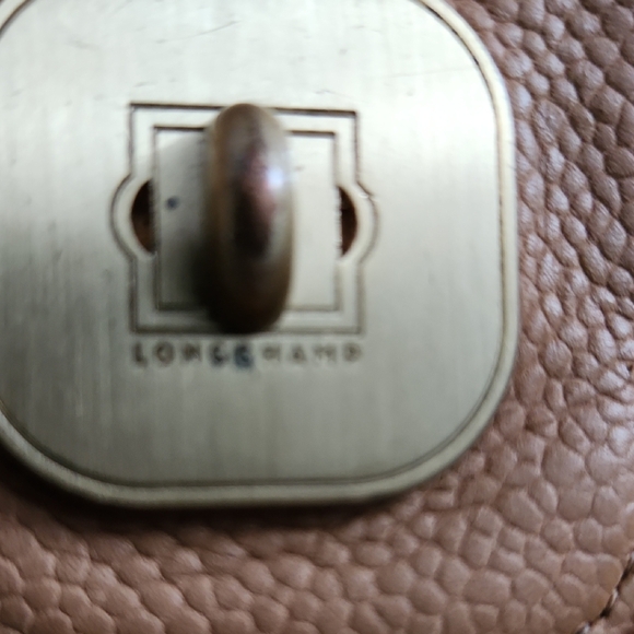 Longchamp Tan Leather Crossbody with Gold-Tone Clasp - Picture 3 of 5